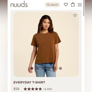 Nuuds Everyday T-Shirt- Chocolate Color